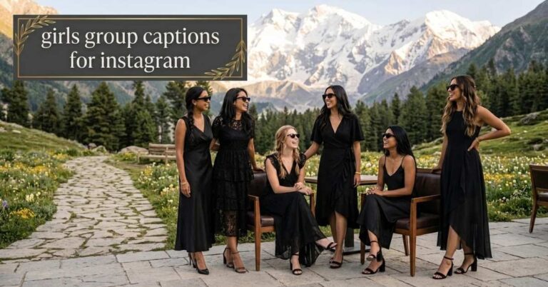 girls group captions for instagram
