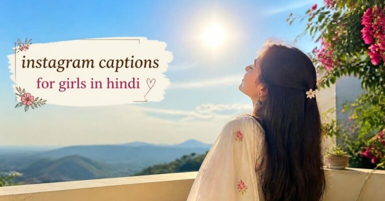 instagram captions for girls in hindi